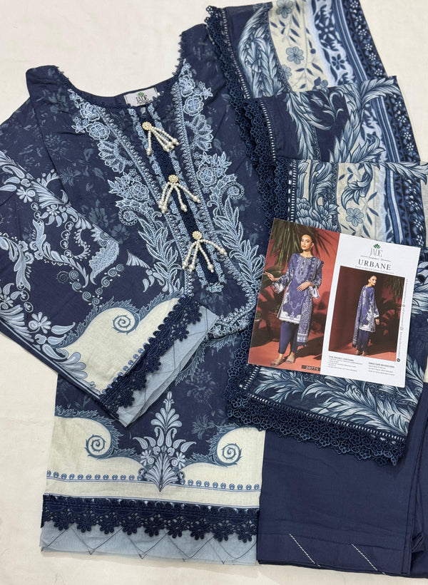 Jade Urbane Embroidered Lawn Vol-1