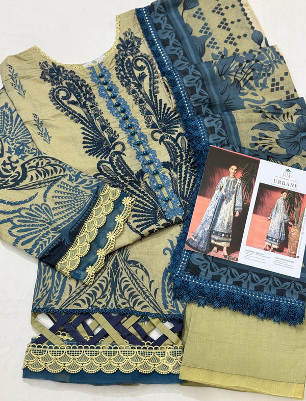 Jade Urbane Embroidered Lawn Vol-1