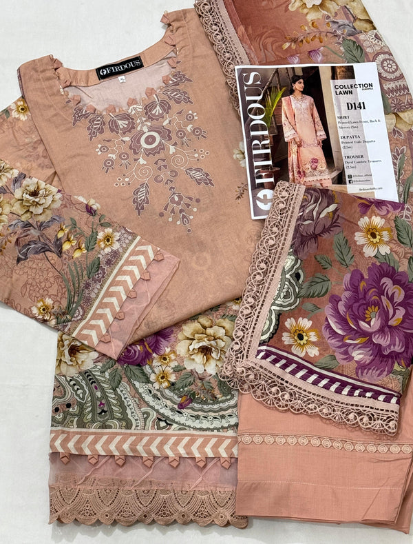 Firdous Lawn Sunspell 3-Pc Stitched