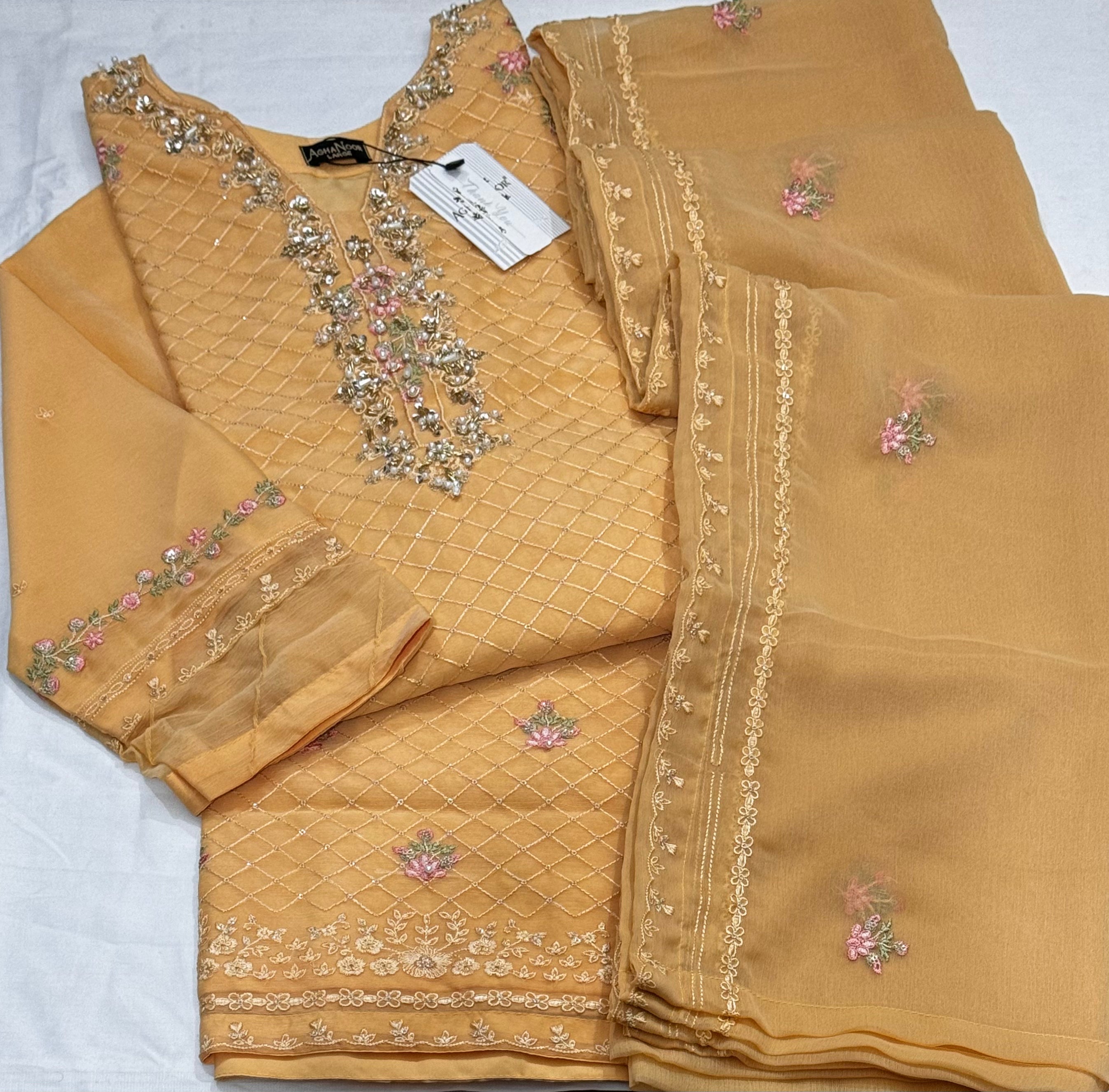 Agha Noor chiffon 2-Pc