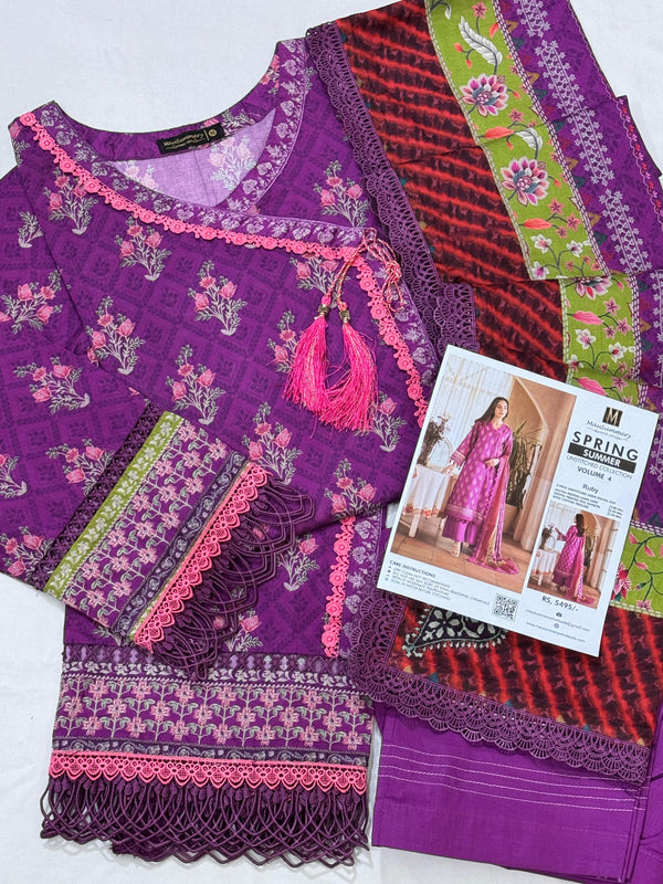 Mausummery Lawn Vol-04 Stitched 2025