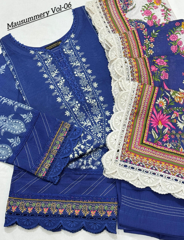 Mausummery Lawn Vol-06 Stitched 2025