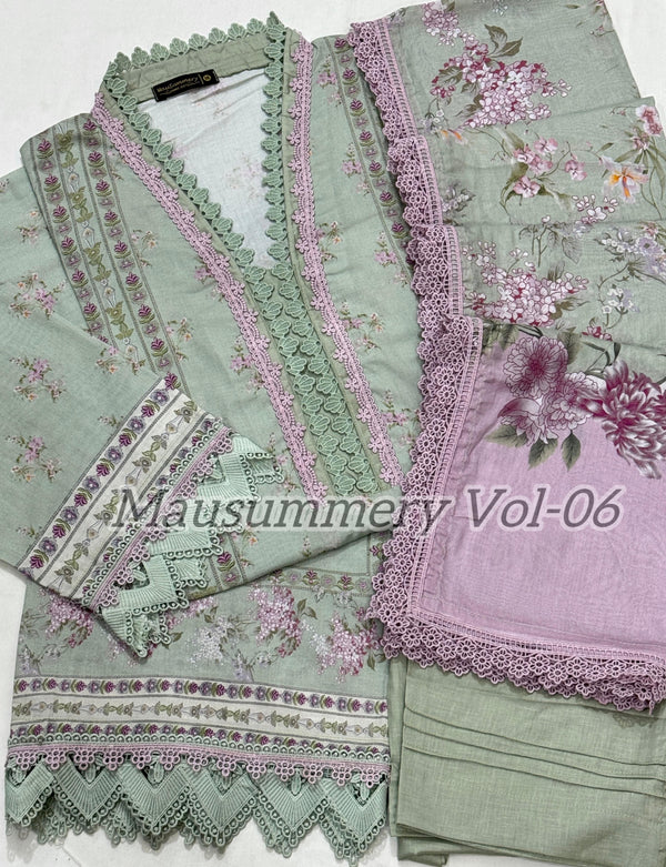 Mausummery Lawn Vol-06 Stitched 2025