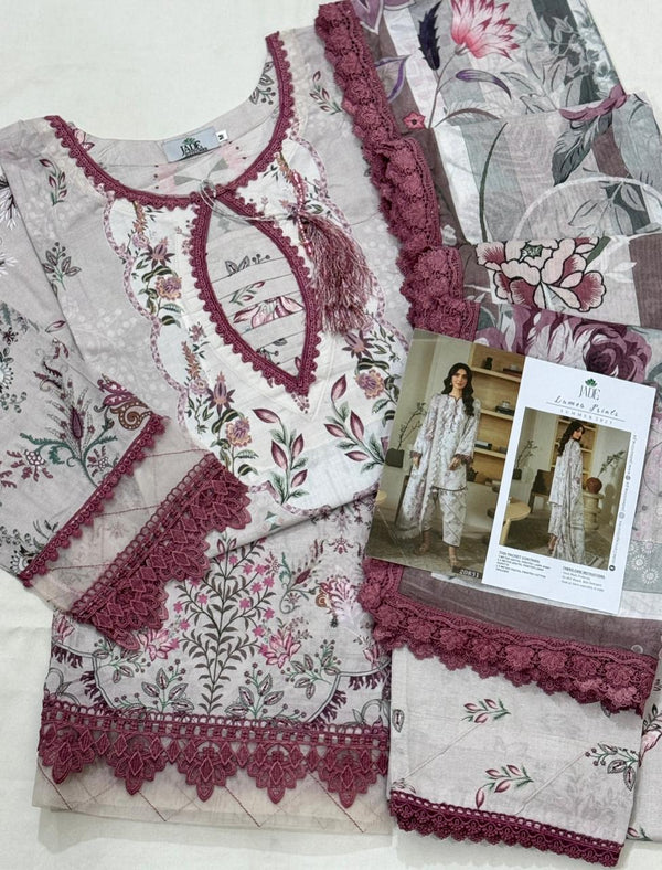 Jade Lumea Prints Luxury Lawn Stitched