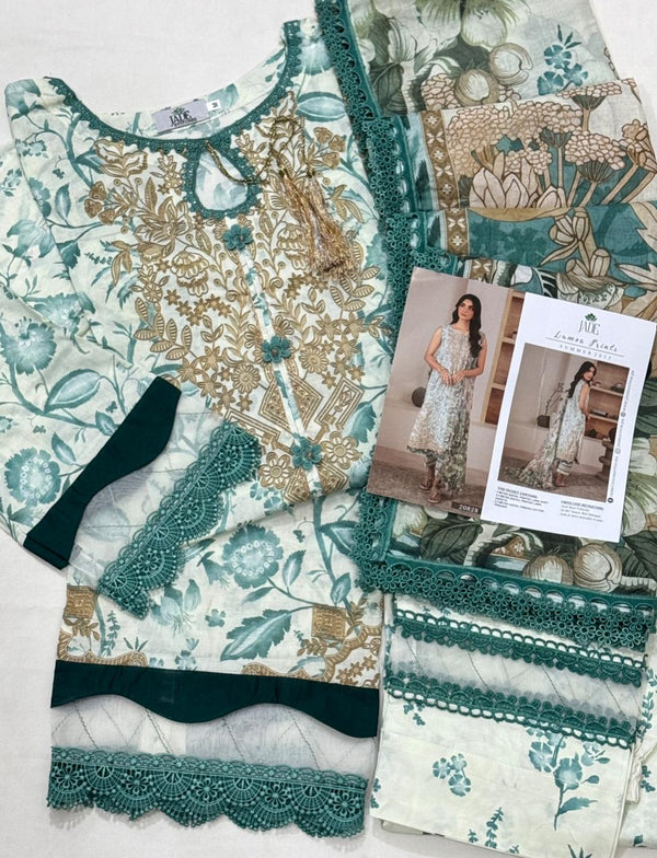 Jade Lumea Prints Luxury Lawn Stitched
