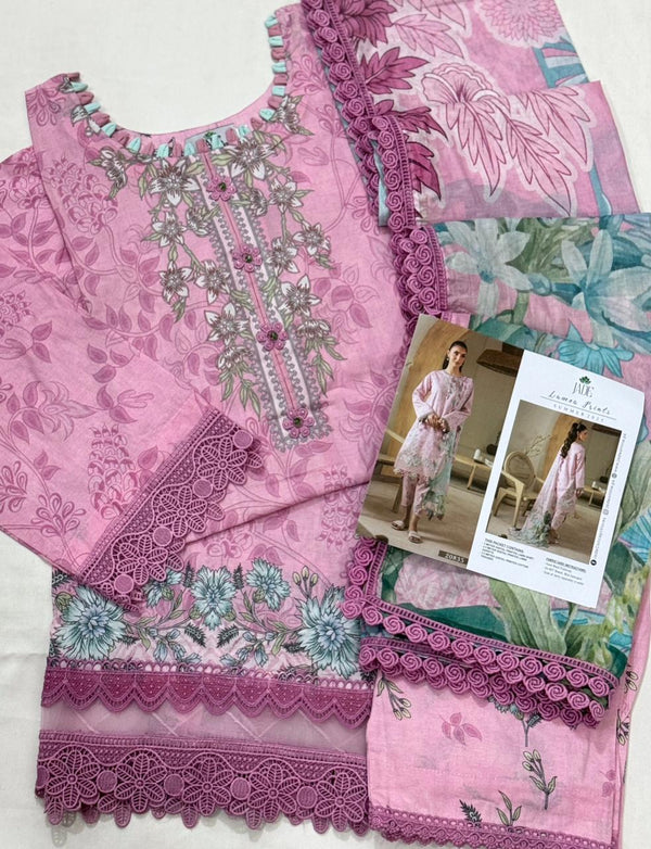 Jade Lumea Prints Luxury Lawn Stitched