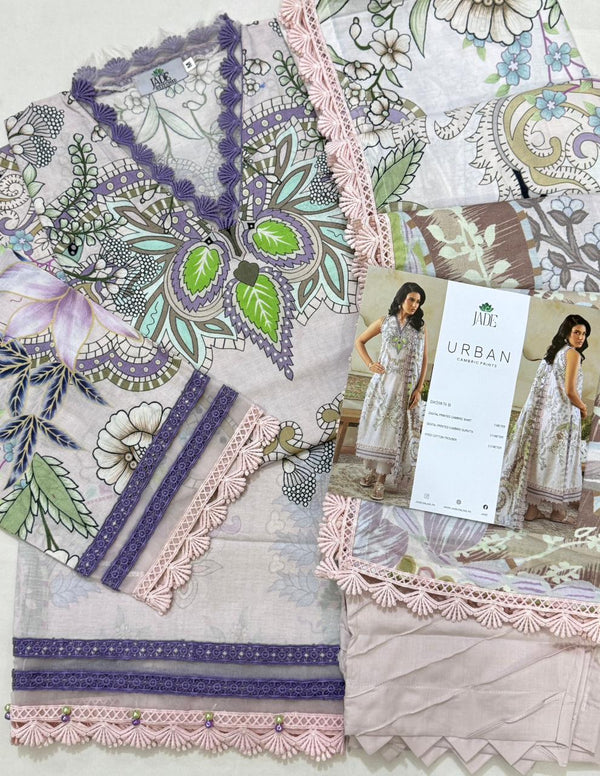 JADE URBAN CAMBRIC 3-PC STITCHED