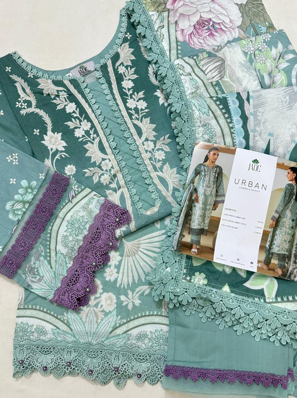 JADE URBAN CAMBRIC 3-PC STITCHED