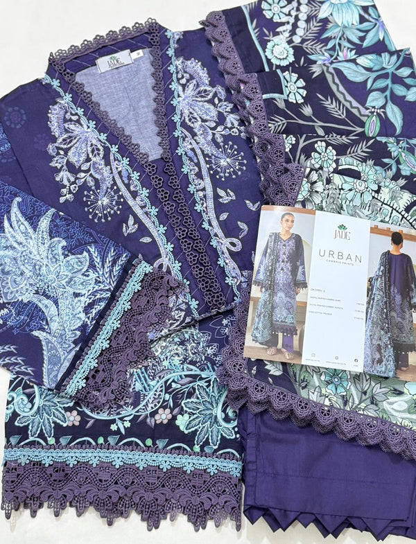 JADE URBAN CAMBRIC 3-PC STITCHED