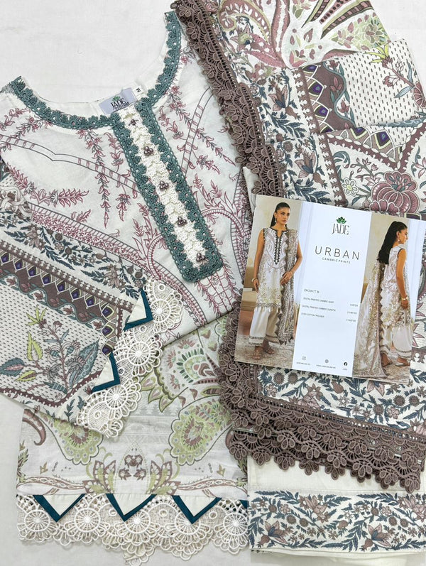 JADE URBAN CAMBRIC 3-PC STITCHED