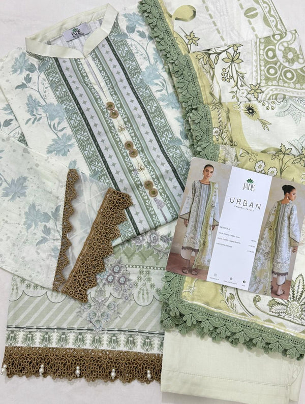 JADE URBAN CAMBRIC 3-PC STITCHED