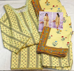 Ghazal By Regalia Printed linen 3-Pc Stitched