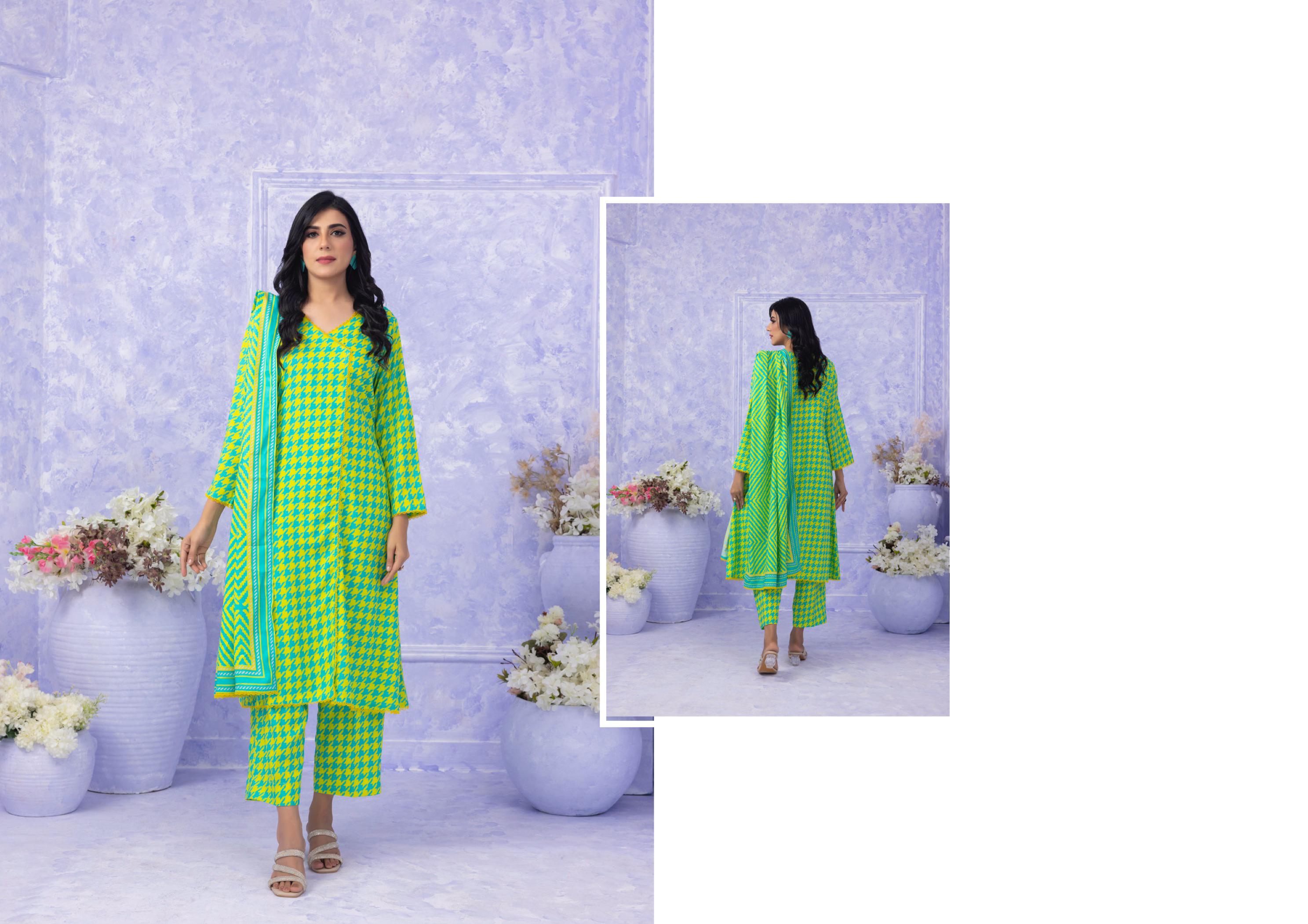 Ghazal By Regalia Printed linen 3-Pc Stitched