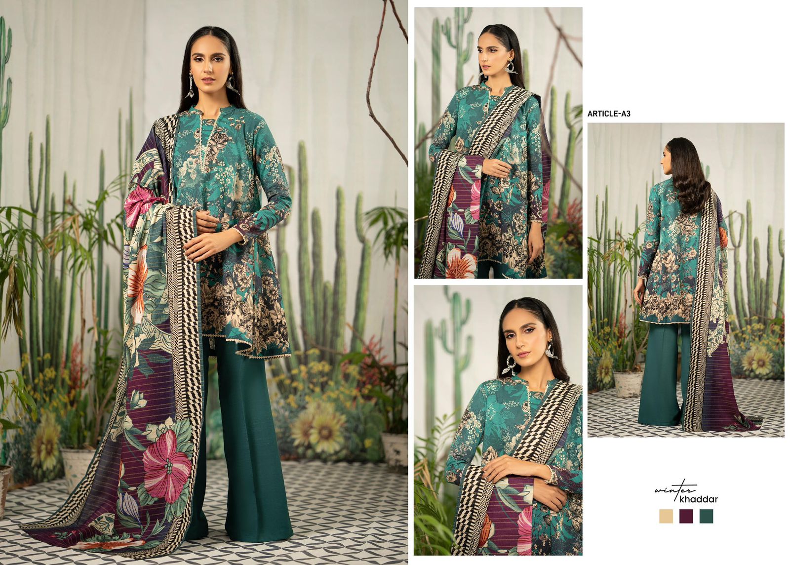 Gull Jee Flourish Khaddar 3-Pc Stitched Collection