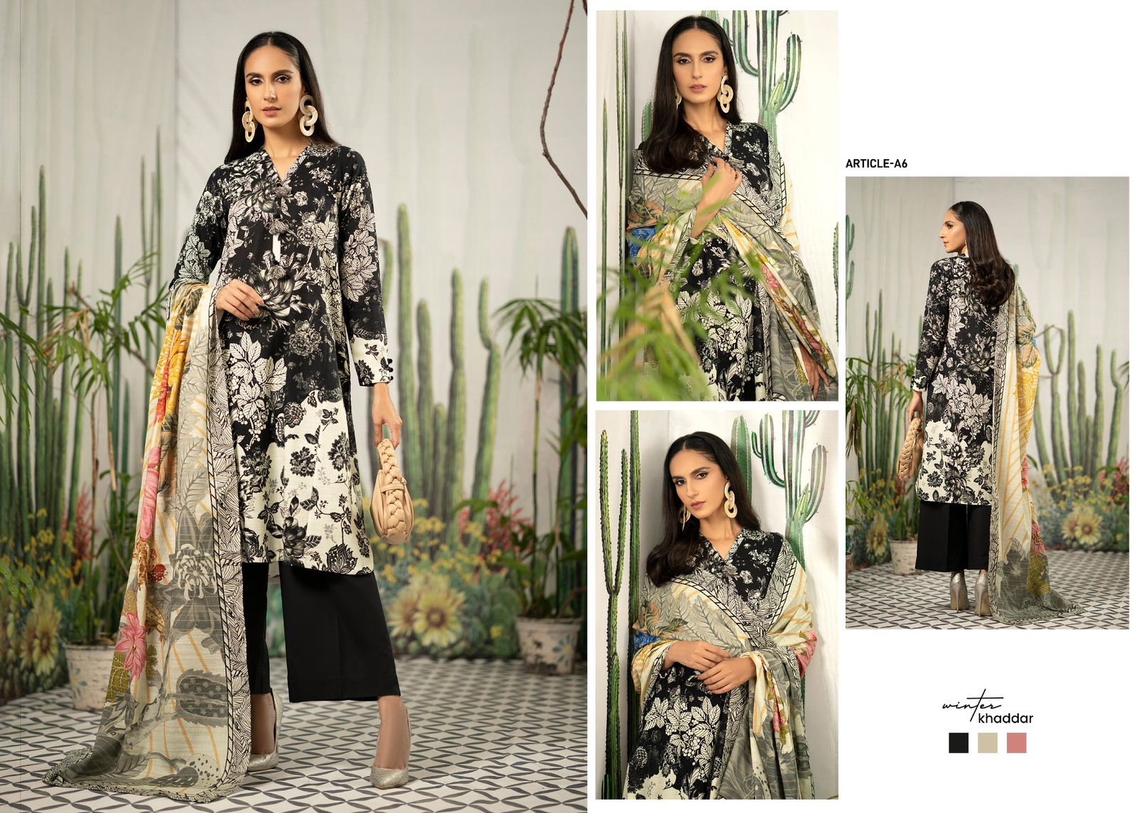 Gull Jee Flourish Khaddar 3-Pc Stitched Collection