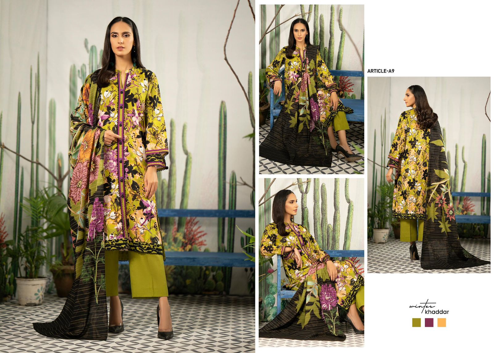 Gull Jee Flourish Khaddar 3-Pc Stitched Collection