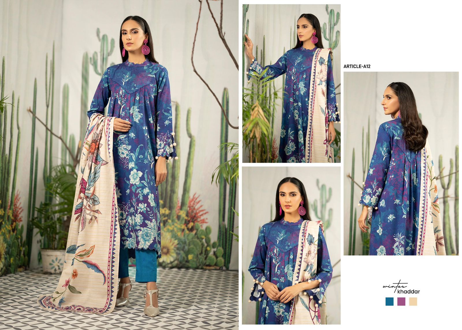 Gull Jee Flourish Khaddar 3-Pc Stitched Collection