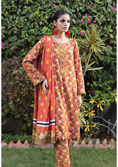 Ghazal By Regalia Printed linen 3-Pc Stitched