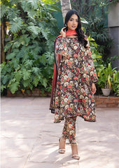 Ghazal By Regalia Printed linen 3-Pc Stitched