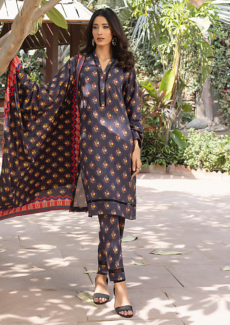 Ghazal By Regalia Printed linen 3-Pc Stitched