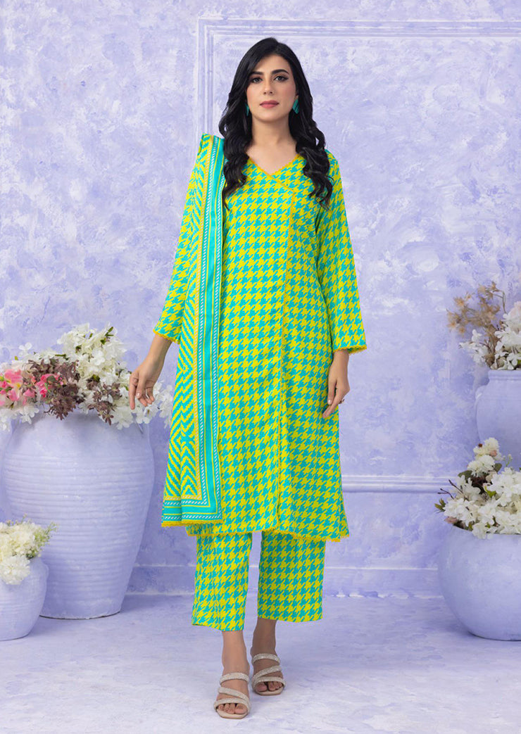 Ghazal By Regalia Printed linen 3-Pc Stitched